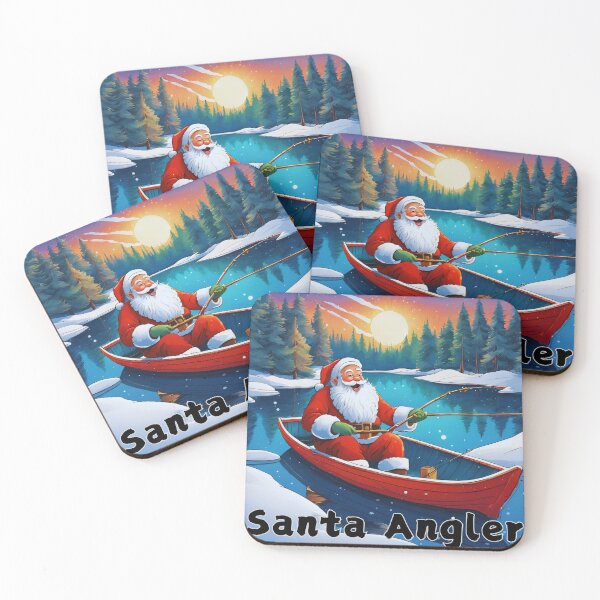 Item preview, Santa Angler, Funny Gift for a Fishing Lover  designed and sold by TheDarkStone.