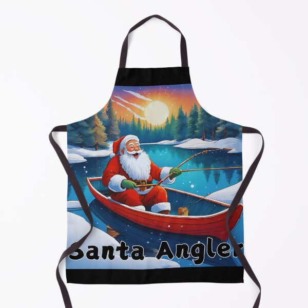 Item preview, Santa Angler, Funny Gift for a Fishing Lover designed and sold by TheDarkStone.