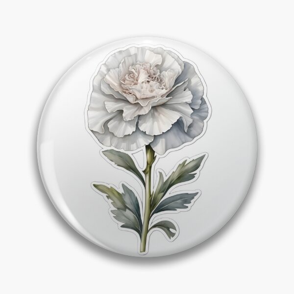 Item preview, Silver Carnation designed and sold by HOMETOWN86.