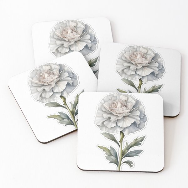 Item preview, Silver Carnation designed and sold by HOMETOWN86.