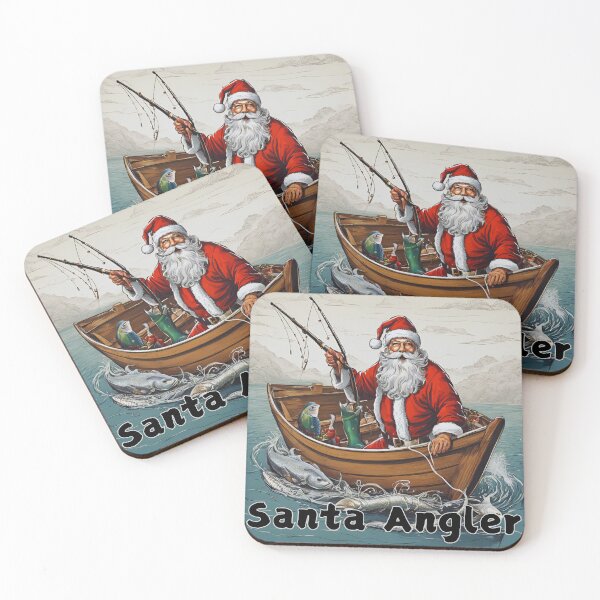 Item preview, Retro Santa Angler, Funny Gift for a Fishing Lover  designed and sold by TheDarkStone.