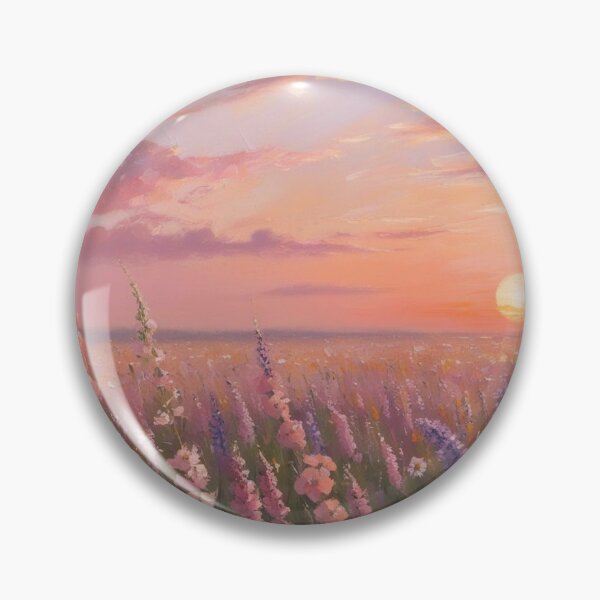 Item preview, Sunset flower field designed and sold by ArtbySheetal.