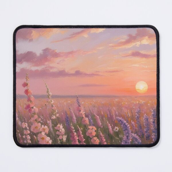 Item preview, Sunset flower field designed and sold by ArtbySheetal.