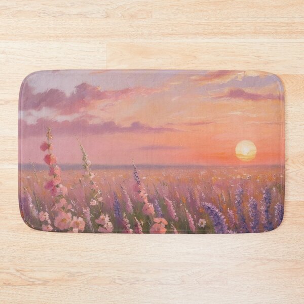 Item preview, Sunset flower field designed and sold by ArtbySheetal.