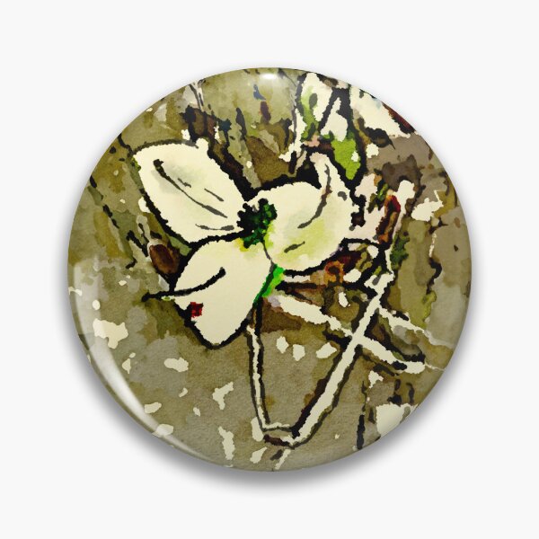 Item preview, Styleized Dogwood Bloom designed and sold by RedLeafPine.