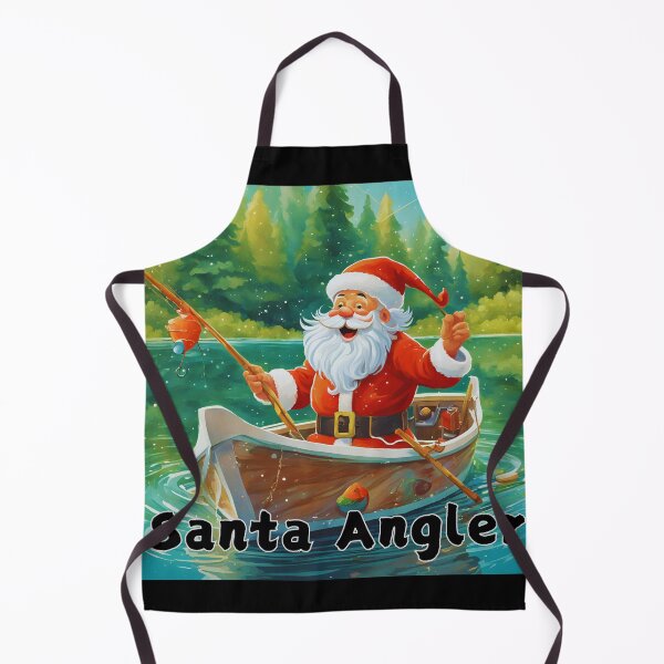 Item preview, Santa Angler, Funny Gift for a Fishing Lover designed and sold by TheDarkStone.