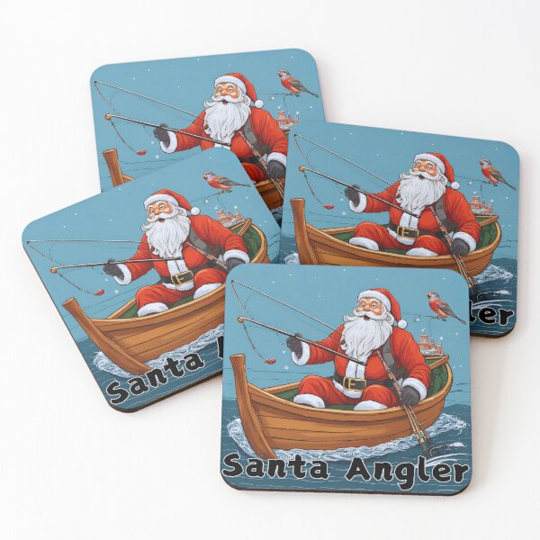 Item preview, Santa Angler, Funny Gift for a Fishing Lover  designed and sold by TheDarkStone.