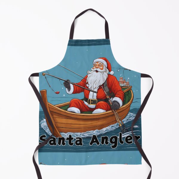 Item preview, Santa Angler, Funny Gift for a Fishing Lover designed and sold by TheDarkStone.