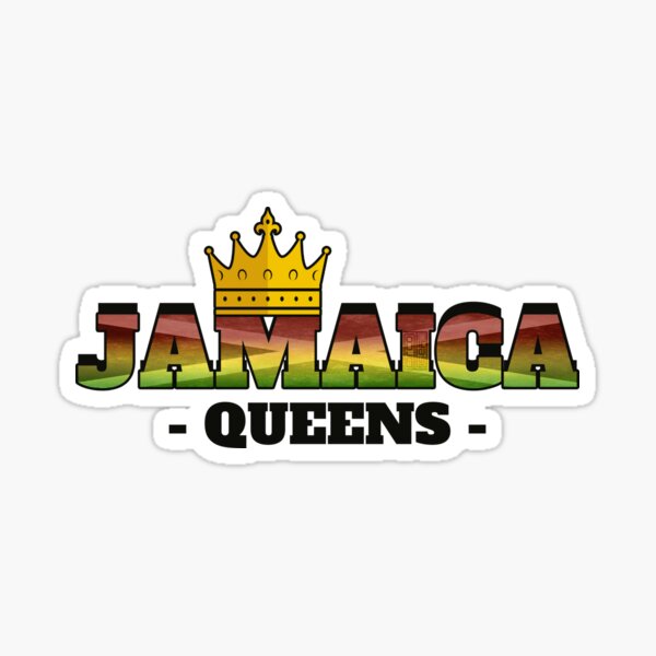 "Jamaica Queens Jamaican Queen Crown NYC Black Pride" Sticker by