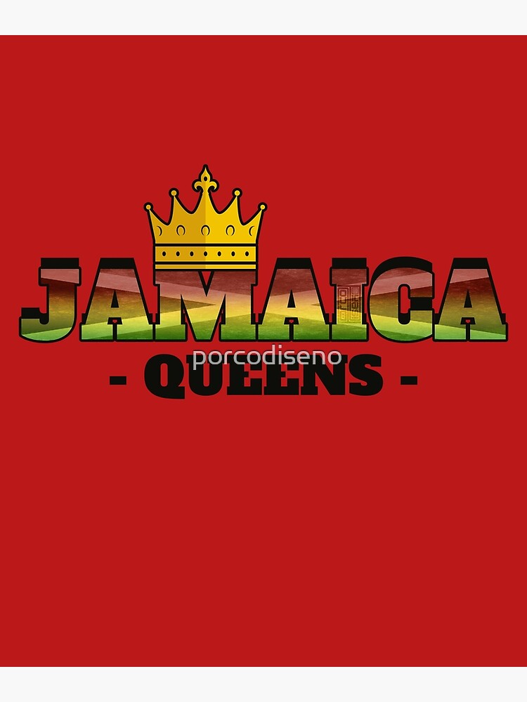 "Jamaica Queens Jamaican Queen Crown NYC Black Pride" Poster for Sale