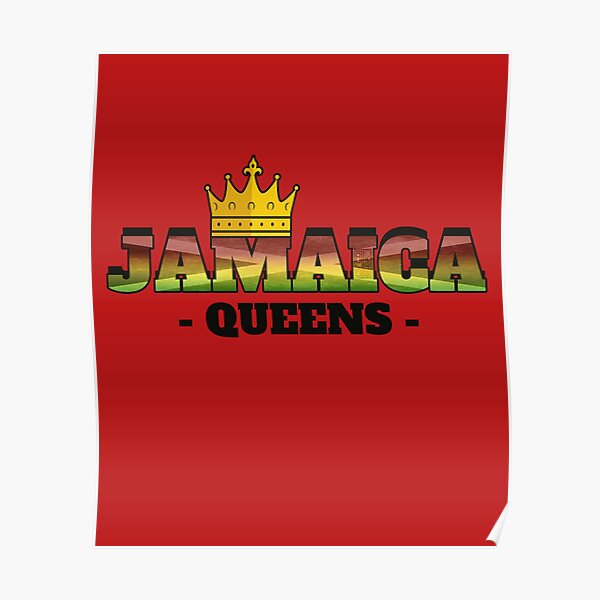"Jamaica Queens Jamaican Queen Crown NYC Black Pride" Poster for Sale