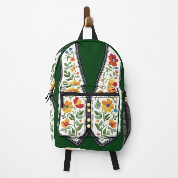Item preview, Vest with flower embroidery designed and sold by Ciervo Primavera.
