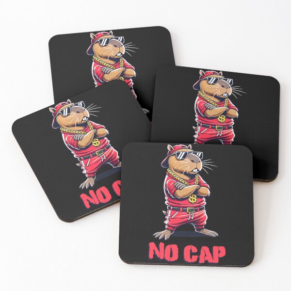 Item preview, No Cap Cool Capybara - Hip Hop Swag designed and sold by Victor Shadehorn.