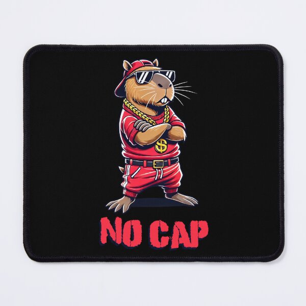Item preview, No Cap Cool Capybara - Hip Hop Swag designed and sold by Victor Shadehorn.