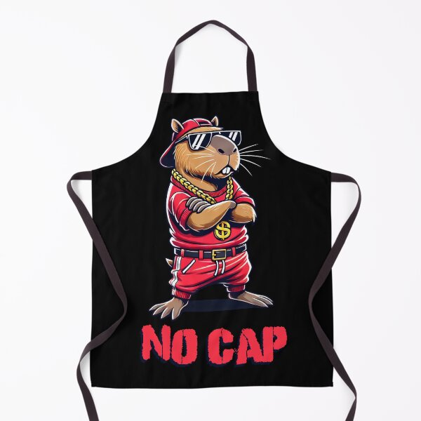Item preview, No Cap Cool Capybara - Hip Hop Swag designed and sold by Victor Shadehorn.