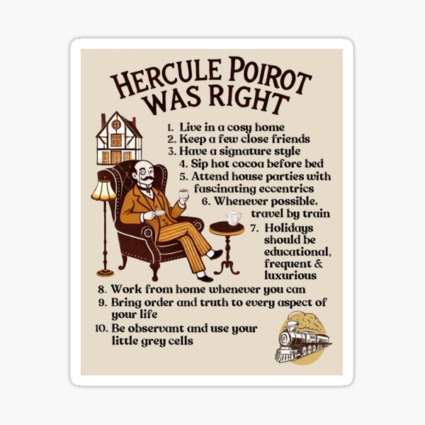 Artikel-Vorschau von Hercule Poirot hatte Recht, designt und verkauft von FunandWhimsy.