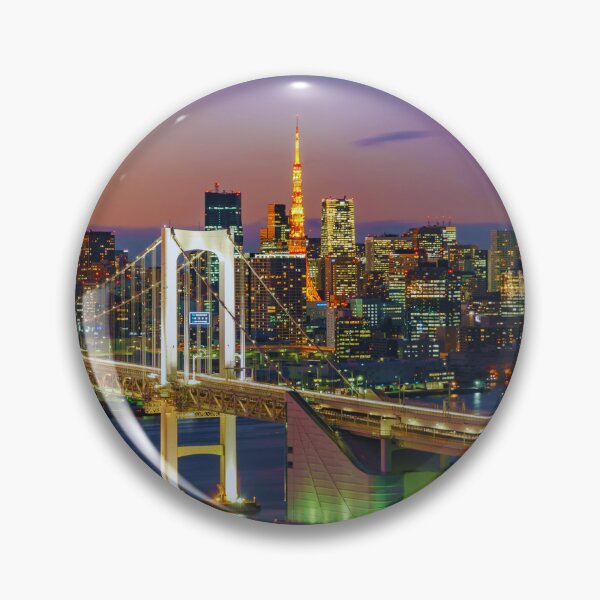 Item preview, Rainbow Bridge and Tokyo Tower at Night designed and sold by JAPANESE FAVORITES.