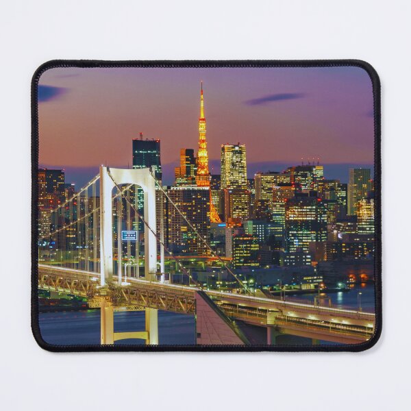Item preview, Rainbow Bridge and Tokyo Tower at Night designed and sold by JAPANESE FAVORITES.