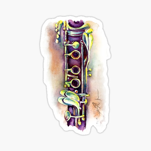 this is a clarinet Sticker