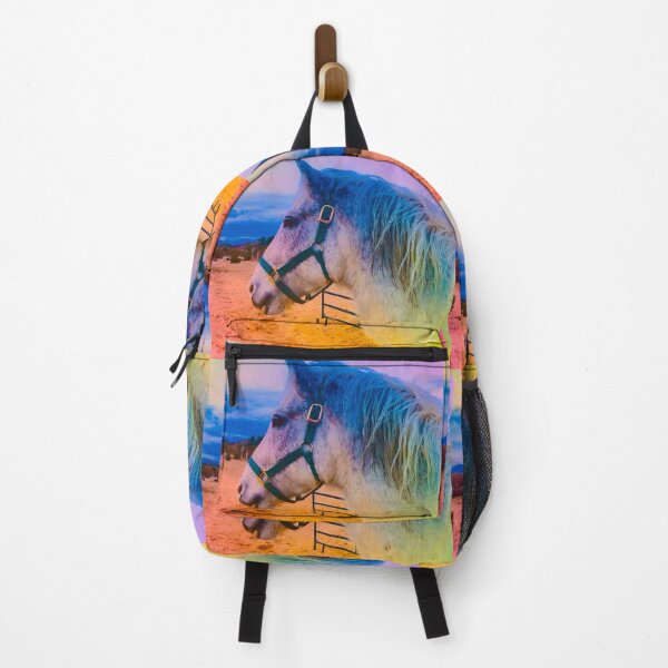 Item preview, Colorful Rainbow Horse and Sunset Painting designed and sold by Yogibear & Rachelle .