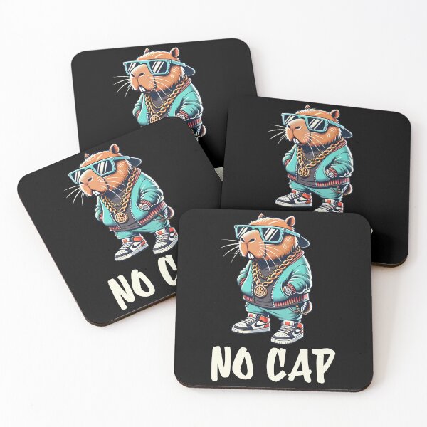 Item preview, No Cap Swag Capybara - Hip Hop Animal Streetwear designed and sold by Victor Shadehorn.