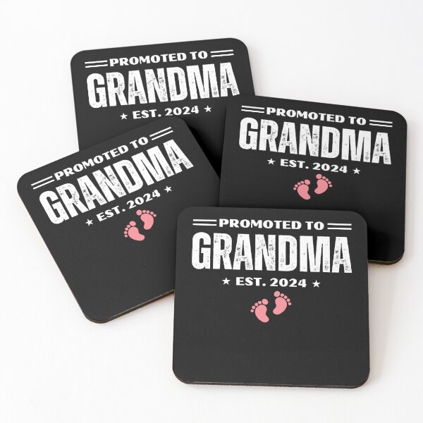 Item preview, Promoted to Grandma Funny New Grandmother Gift Baby Announcement  designed and sold by MouDantArts.