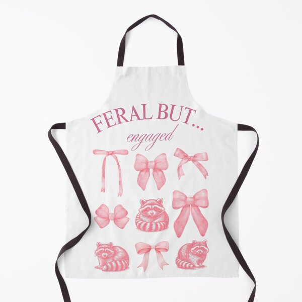 Item preview, Feral But Engaged New Bride Gift For Fiance Coquette Bow Coquette Girl Raccoon Lover designed and sold by CCKimShop.