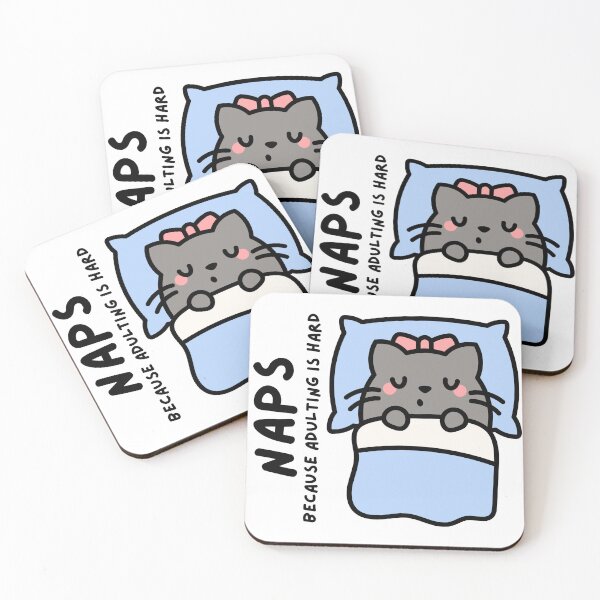 Item preview, Cat Napping - Naps Because Adulting is Hard designed and sold by Biddakate.