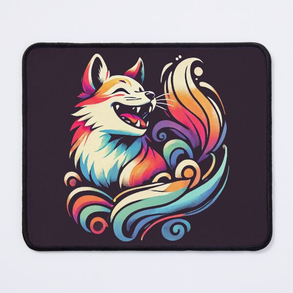 Item preview, Vibrant Kitsune Fox - Japanese Mythical Spirit Animal designed and sold by Victor Shadehorn.