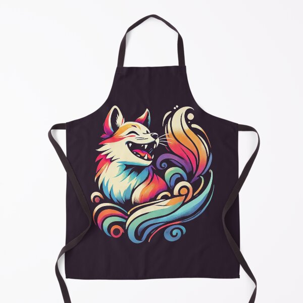 Item preview, Vibrant Kitsune Fox - Japanese Mythical Spirit Animal designed and sold by Victor Shadehorn.