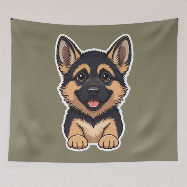 Item preview, German Shepherd Puppy designed and sold by StickersRyous.