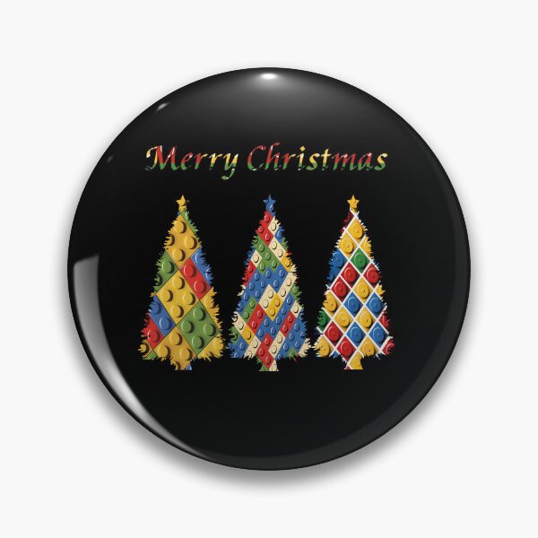 Item preview, Colorful Christmas Trees Made of Building Blocks for the Holidays designed and sold by ElenaHrubes.