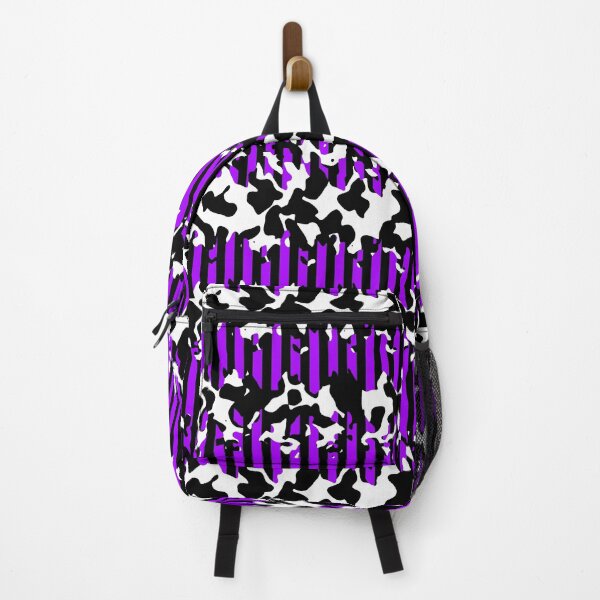 Item preview, Grungey Tear Stripe of Cowprint and Black and Purple Stripes designed and sold by TheRulerofEarth.