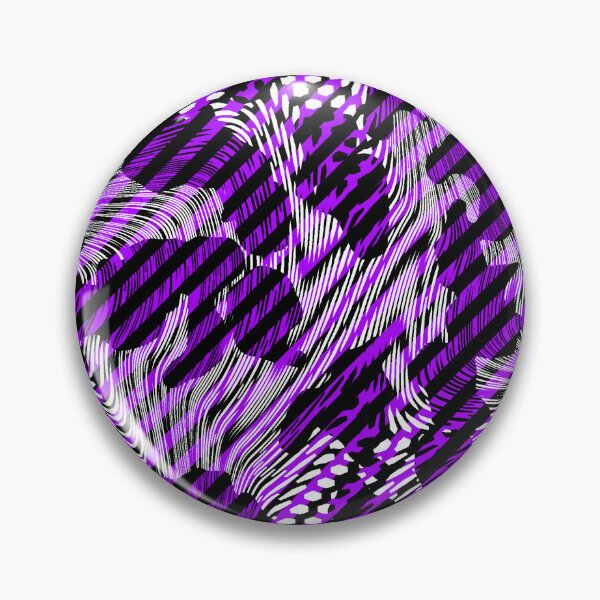 Item preview, Dense Hypnotic Cow print Black and Purple Stripe Blend designed and sold by TheRulerofEarth.