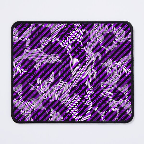 Item preview, Dense Hypnotic Cow print Black and Purple Stripe Blend designed and sold by TheRulerofEarth.