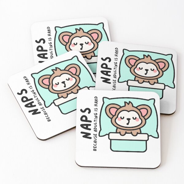 Item preview, Monkey Napping - Naps Because Adulting is Hard designed and sold by Biddakate.