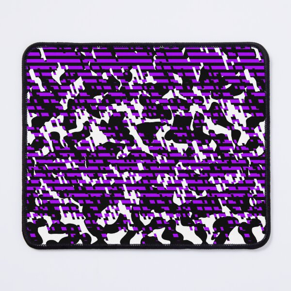 Item preview, Glitchy Stripe Blend of Cowprint and Black and Purple designed and sold by TheRulerofEarth.