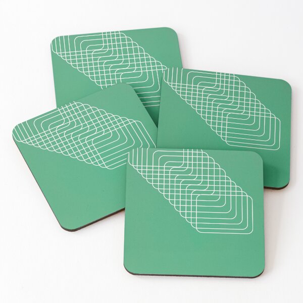 Item preview, Green and white rectangle design designed and sold by smh2.