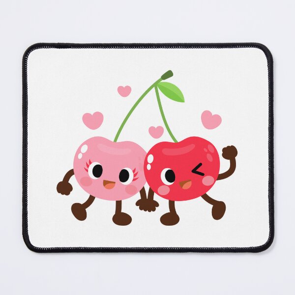 Item preview, Funny Cherry Couple Sweet Cartoon, Valentines day designed and sold by NoeySmiley55.