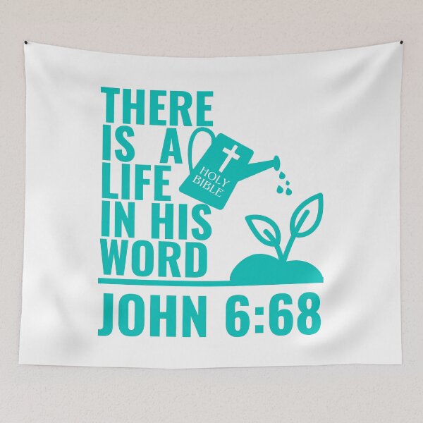 Item preview, There Is A Life In His Word, Christian Faith  designed and sold by MoriaStore.