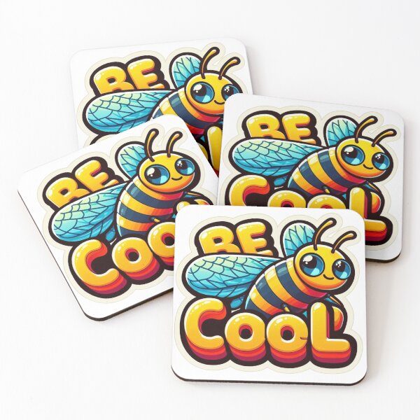 Item preview, Be Cool with Bee Design | Cute Bee Artwork | Inspirational Bee Illustration | Nature-Inspired Design designed and sold by StickerHavenn.