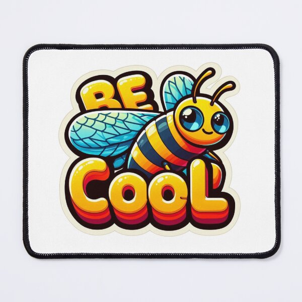 Item preview, Be Cool with Bee Design | Cute Bee Artwork | Inspirational Bee Illustration | Nature-Inspired Design designed and sold by StickerHavenn.