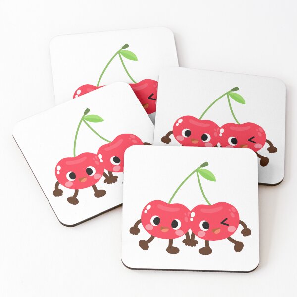Item preview, Funny Kawaii Cherries friend cartoon, Cute fruit buddy designed and sold by NoeySmiley55.