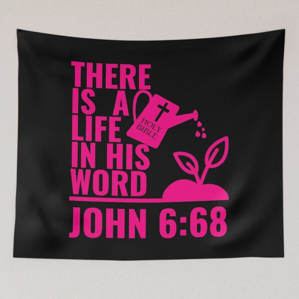 Item preview, There Is A Life In His Word, Faith Quotes designed and sold by MoriaStore.