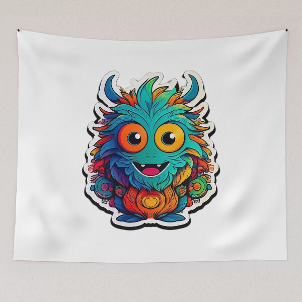 Item preview, Happy Cute Monster designed and sold by Pouyanpro.