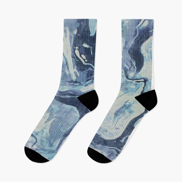 Item preview, Blue and White Water / Marble Pattern designed and sold by kubloc.