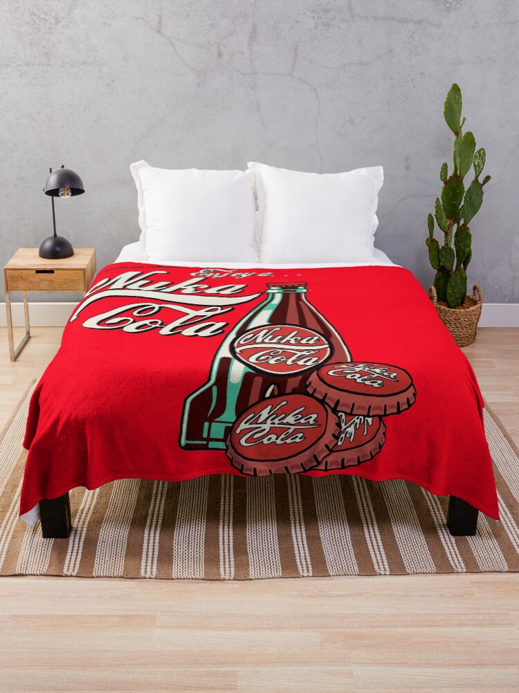 Imagen 1 de 6, Manta con la obra ¡Disfruta de una Cola! (roja), diseñada y vendida por Ratch2929.