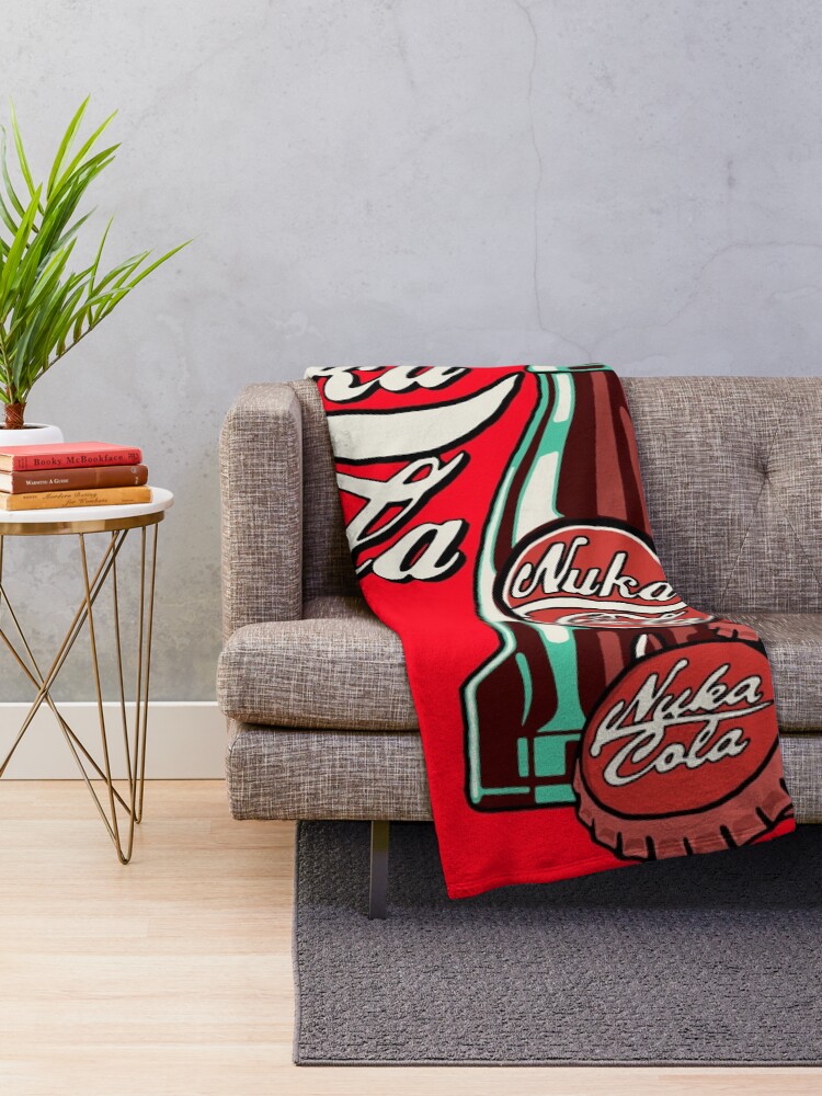 Imagen 2 de 6, Manta con la obra ¡Disfruta de una Cola! (roja), diseñada y vendida por Ratch2929.