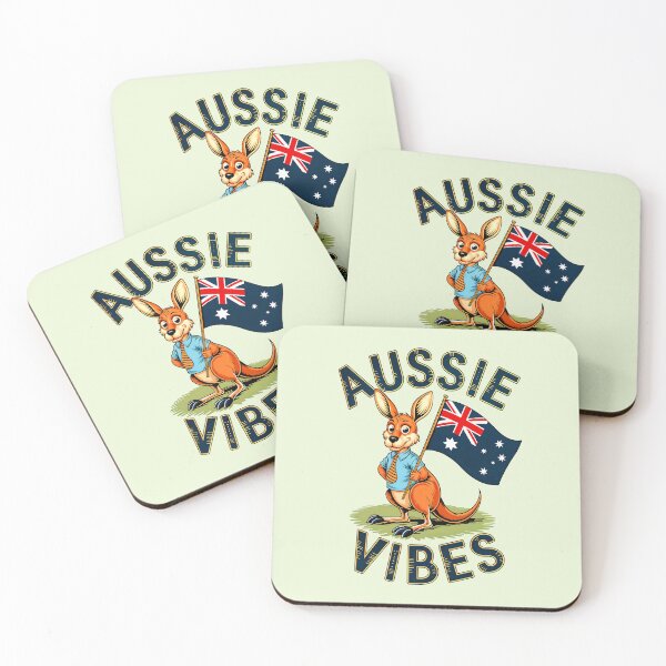 Artikelvorschau, Aussie Vibes Australien Känguru entworfen und verkauft von TheArtOfPat.