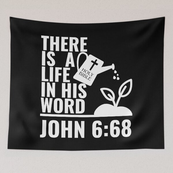 Item preview, There Is A Life In His Word, Bible Verse designed and sold by MoriaStore.